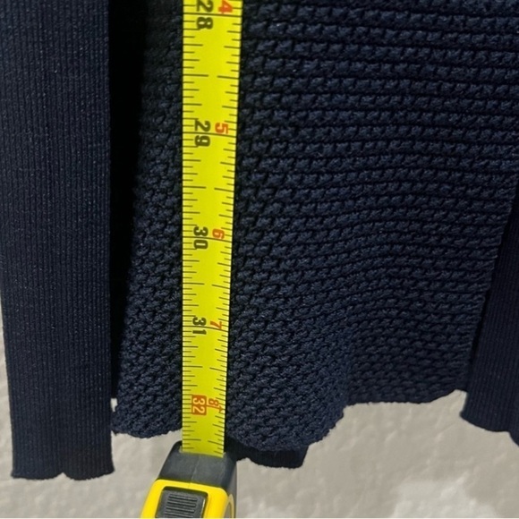 Elegant long Cardigan, by First Orme, Navy Blue - Picture 8 of 9